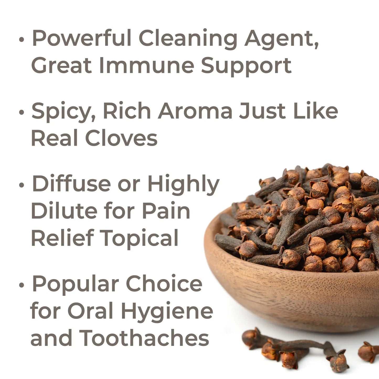 Plant Therapy USDA Certified Organic clove bud essential oil 10mL for immune support, home cleansing and holiday ambiance