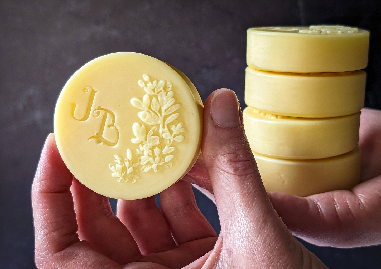 Just Bee - Patchouli Geranium Lotion Bar - 4 Bar Box Beeswax Lotion