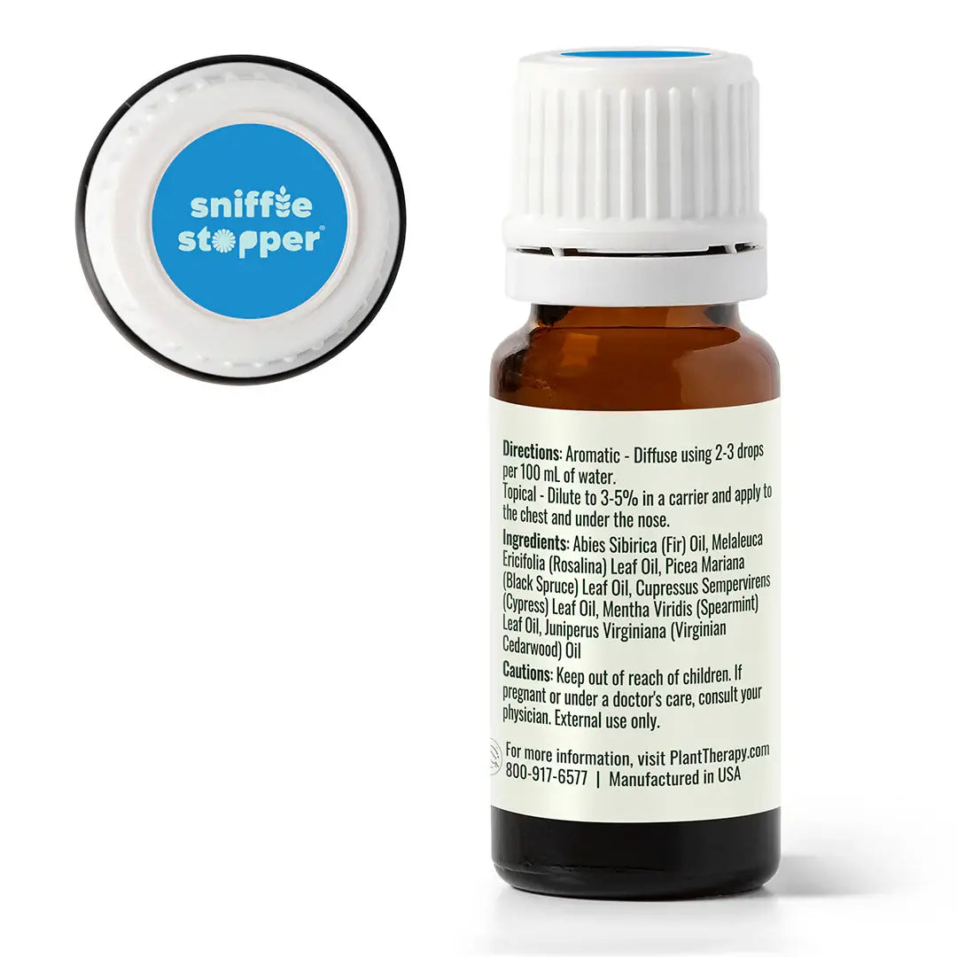 Plant Therapy Sniffle Stopper KidSafe essential oil 10mL for children's congestion and respiratory support