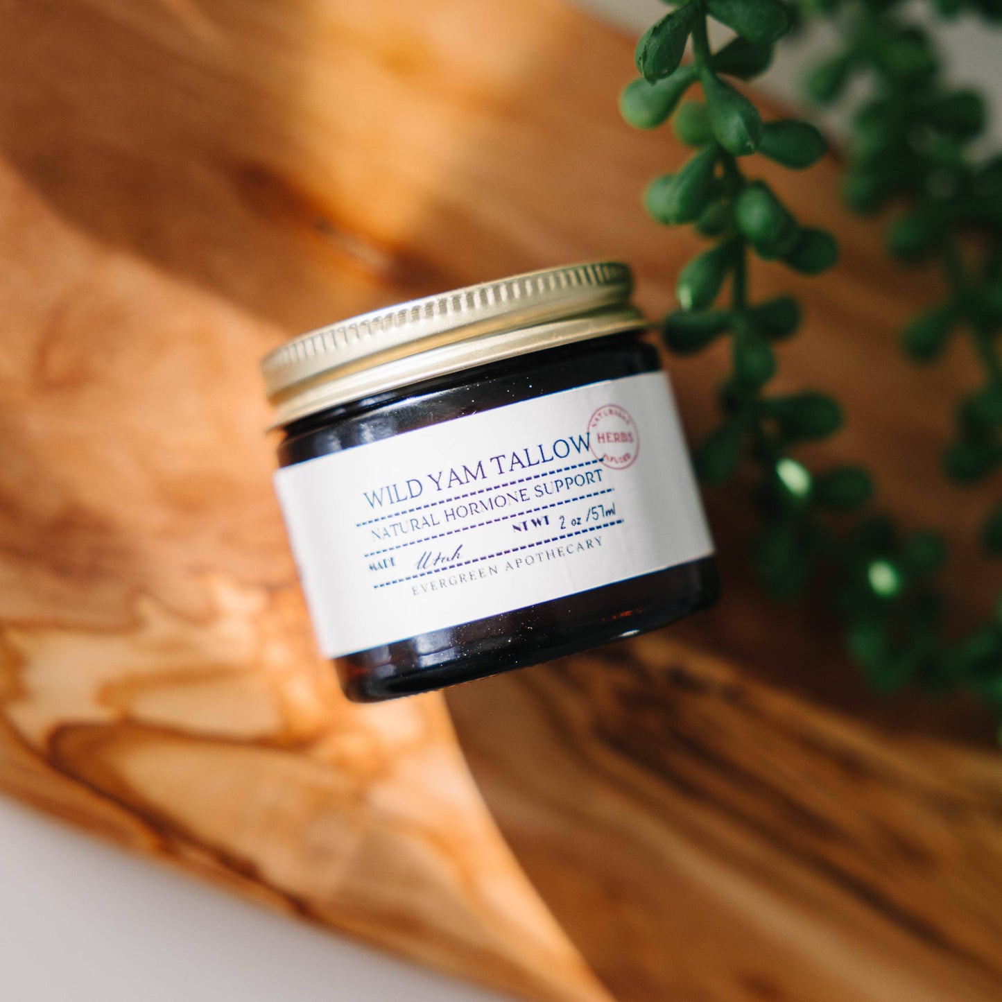 Evergreen Apothecary - Wild Yam Tallow (made with lady may tallow)