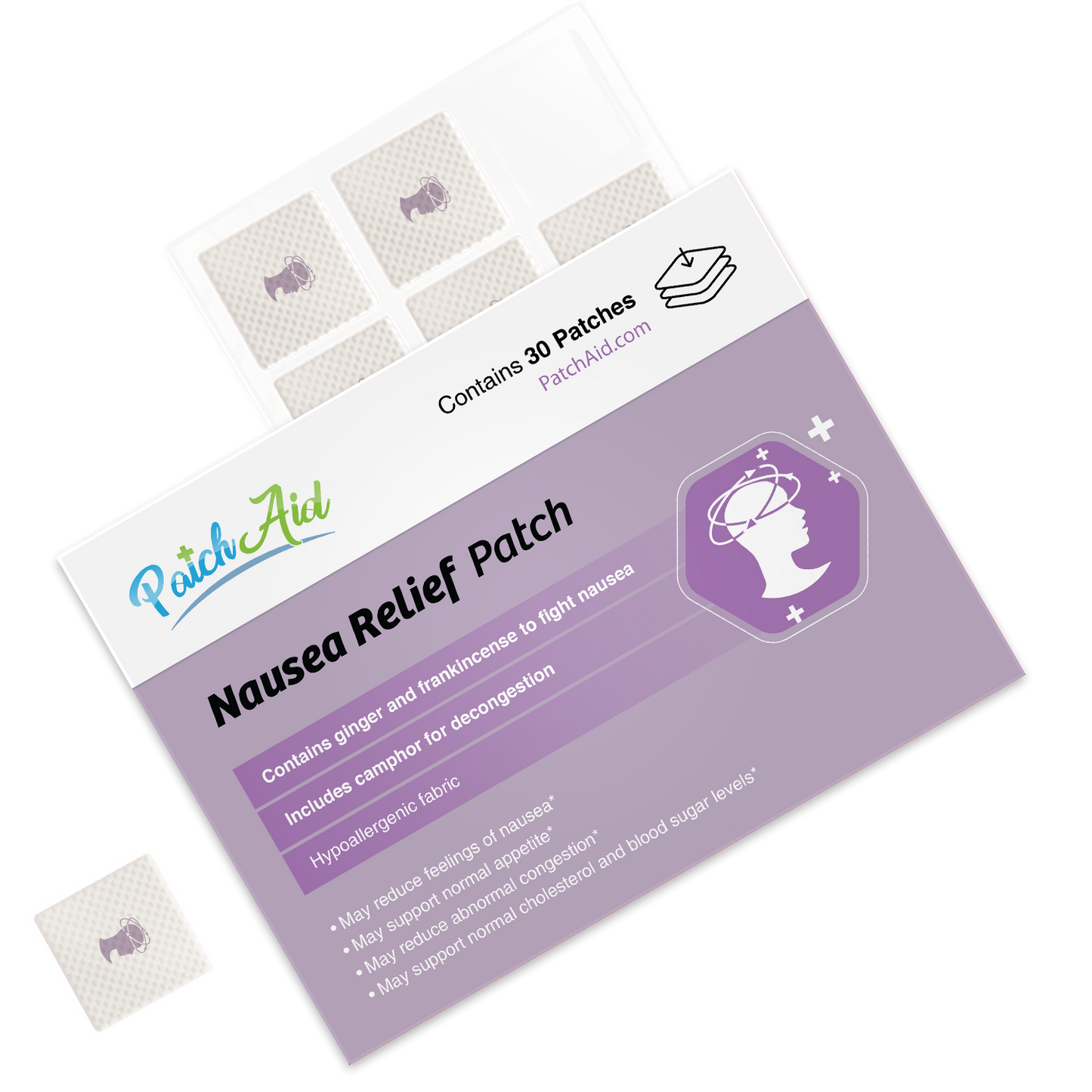 PatchAid - Nausea Relief Patch - Gentle & Natural Nausea Remedy