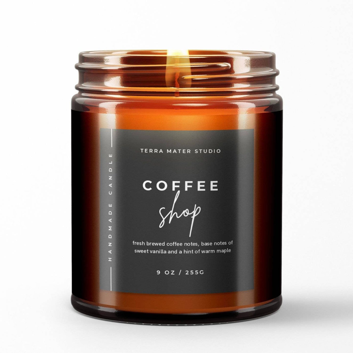 Terra Mater Studio LLC - Coffee Shop All-Natural Candle | 50+ Hour Burn