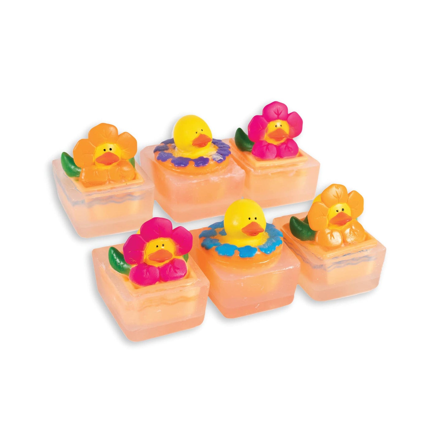 Spring Flowers Duck Toy Soap