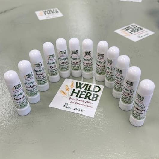 Wild Herb Soap Co - Aromatherapy Nasal Inhalers Pure Essential Oils Undiluted