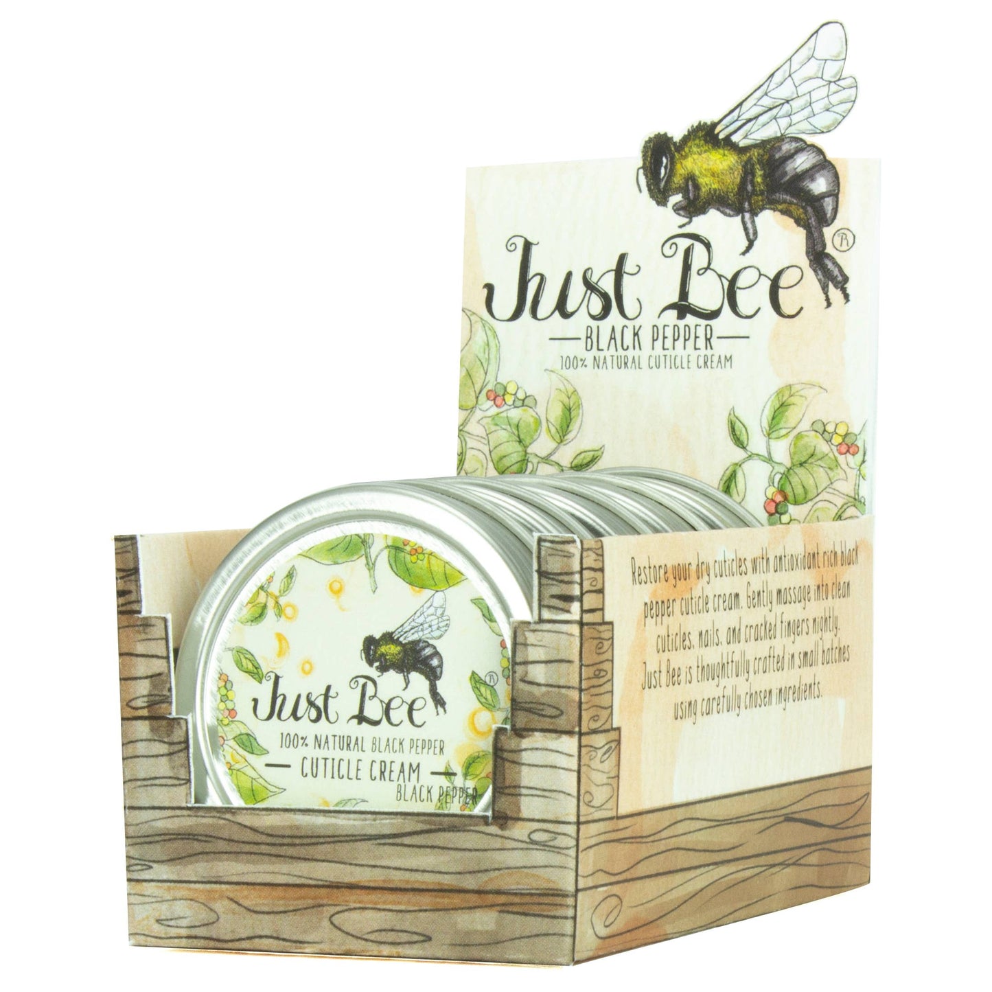 Just Bee - Black Pepper Cuticle Cream Box