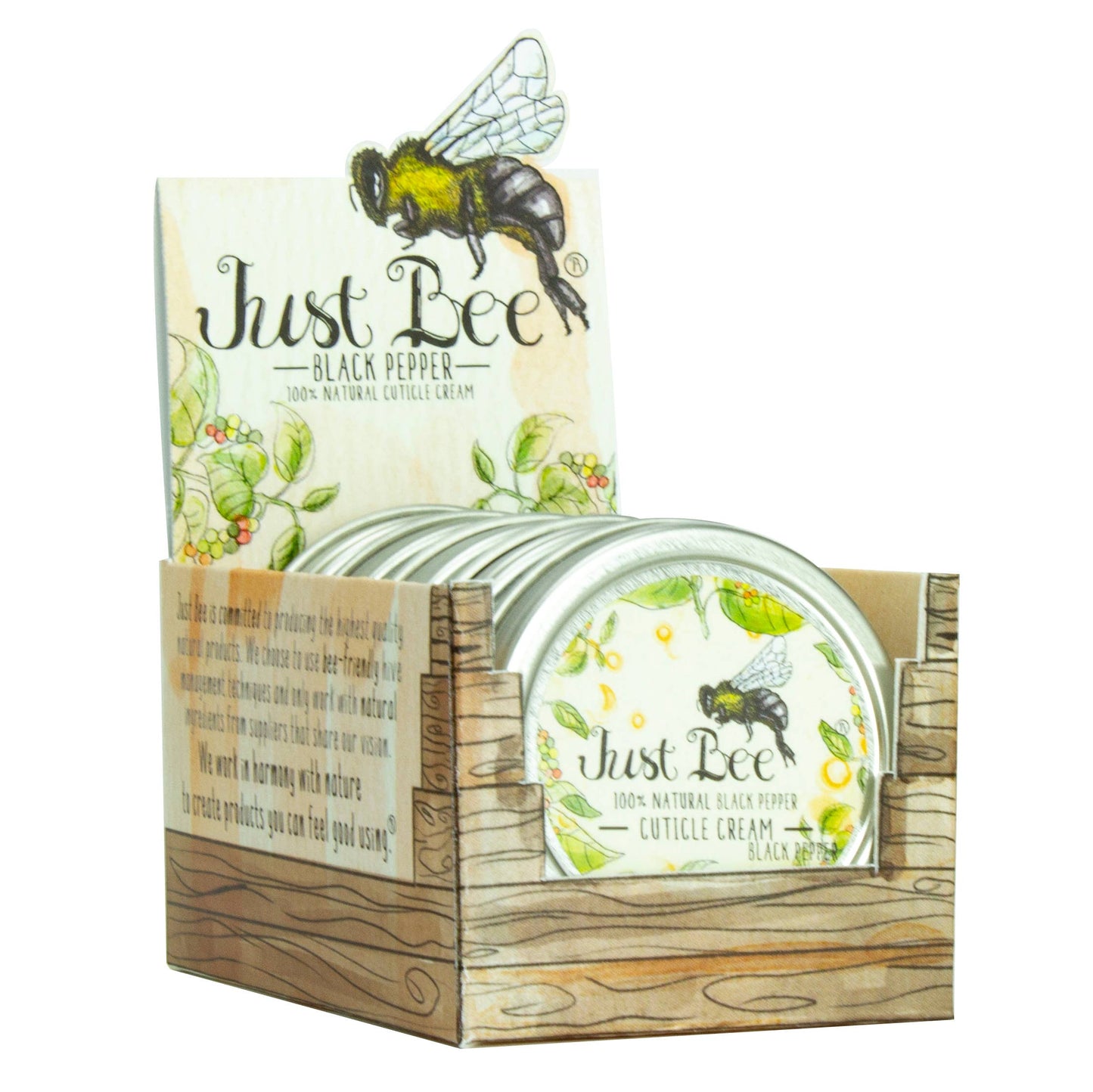 Just Bee - Black Pepper Cuticle Cream Box