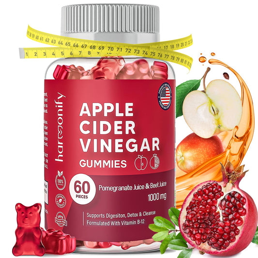 HARMONIFY - Apple Cider Vinegar Gummies with Pomegranate Beet Juice, For