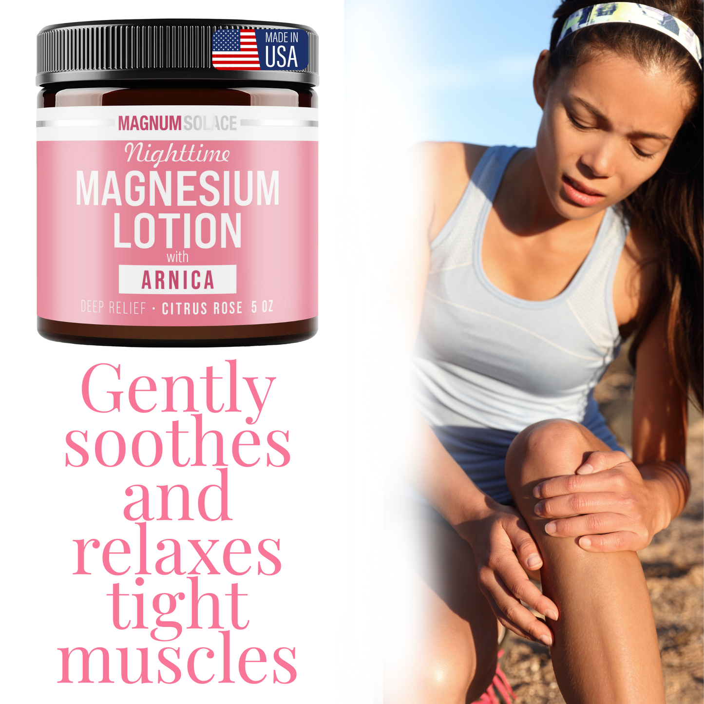 Magnum Solace - Nighttime Magnesium Lotion with Arnica