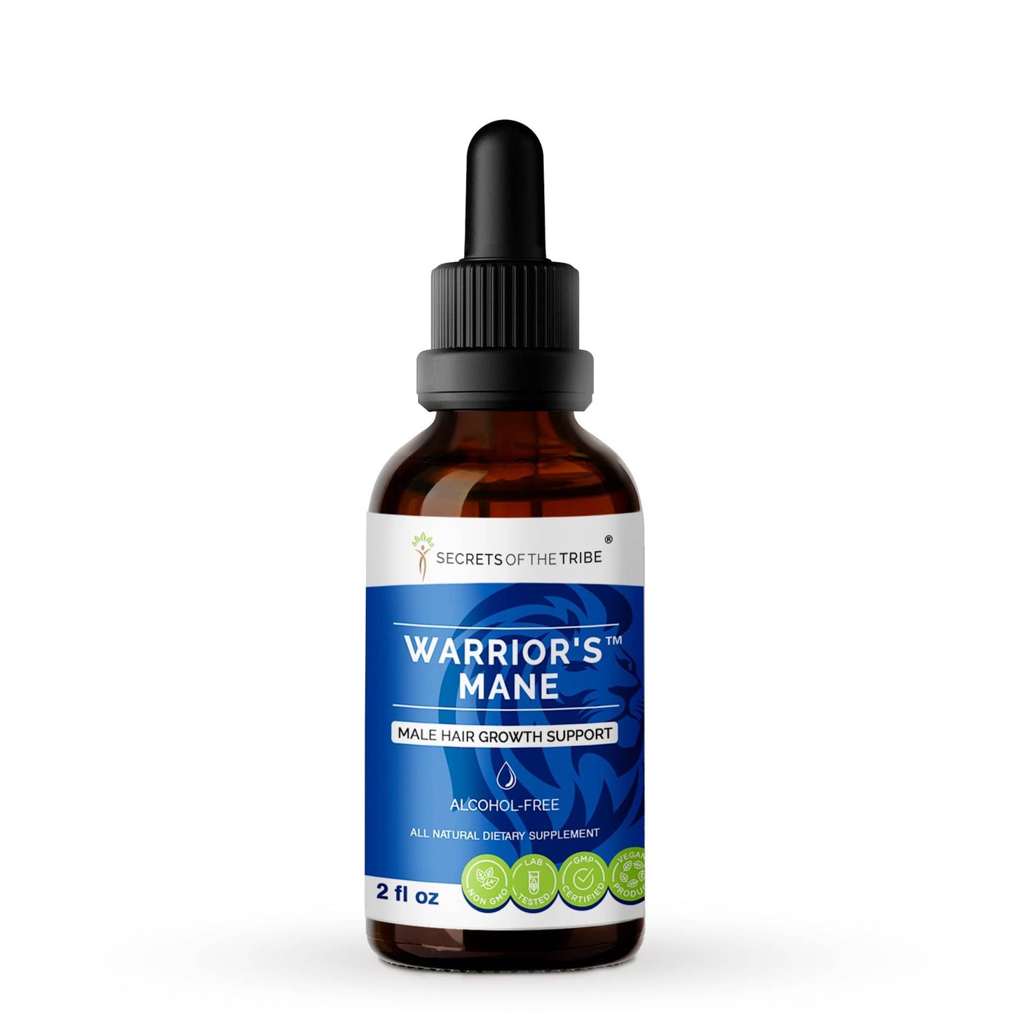 Secrets Of The Tribe - Warrior's Mane. Male Hair Growth Support
