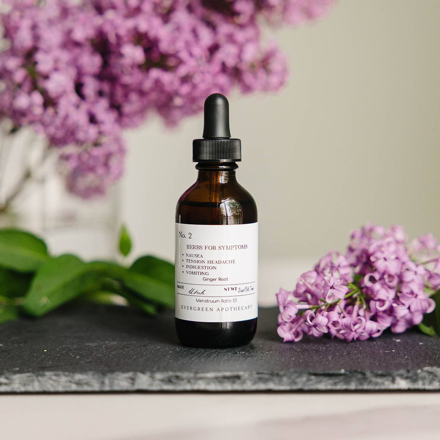 Evergreen Apothecary - Nausea Tincture, Herbs for Symptoms No.2