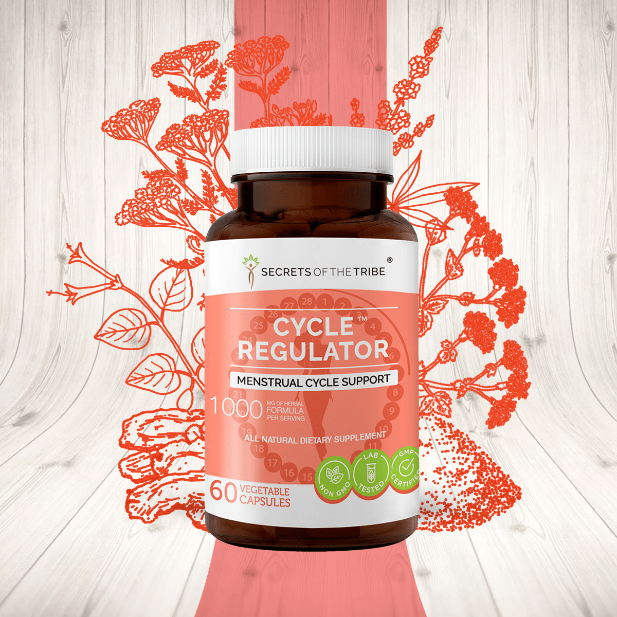 Secrets Of The Tribe - Cycle Regulator Capsules. Menstrual Cycle Support
