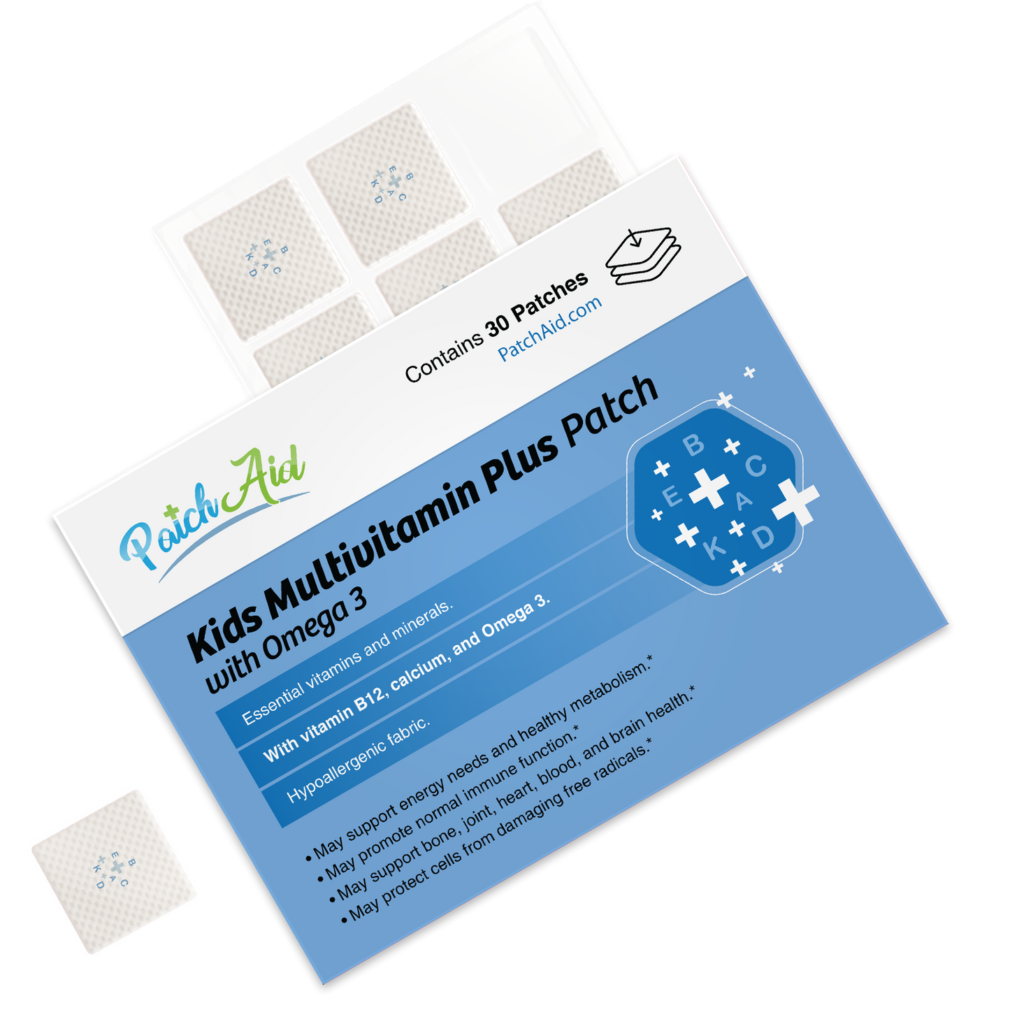 Kids Multivitamin Plus Omega3 Patch - Vitamins & DHA Support