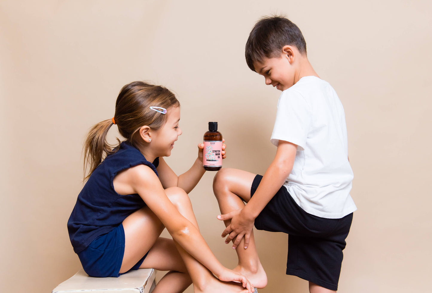 Magnum Solace - Stretch Mark Oil for Pregnancy - Cocoa Butter, Almond Oil