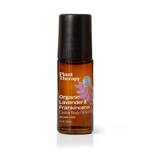 Plant Therapy - Organic Lavender & Frankincense Castor Body Oil Roll-On 30ml