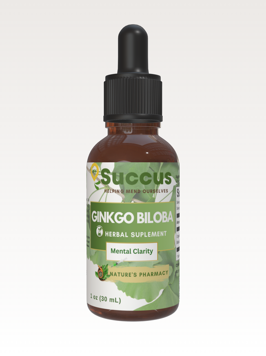 Ginkgo Biloba Tincture - Supports Mental Clarity & Focus Succus