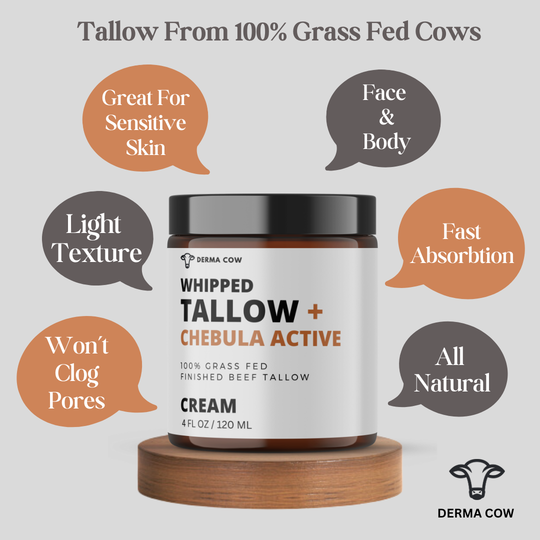 Derma Cow - Whipped Tallow + Chebula Active, Cream for face and body
