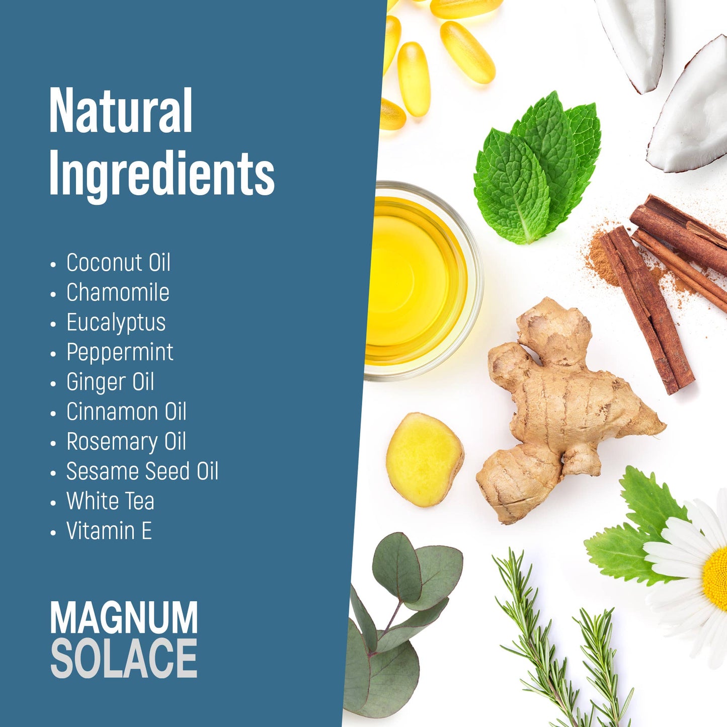 Magnum Solace - Natural Muscle Rub for Soreness, Joint Pain Relief