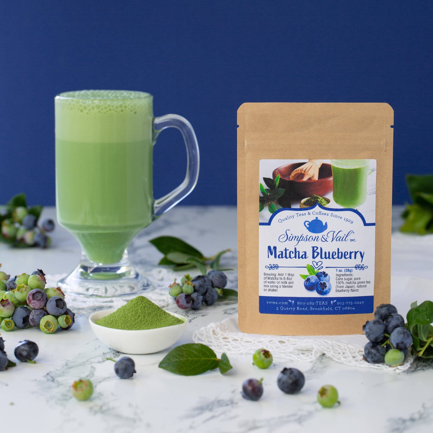 Simpson & Vail - Matcha Powdered Green Tea - Blueberry