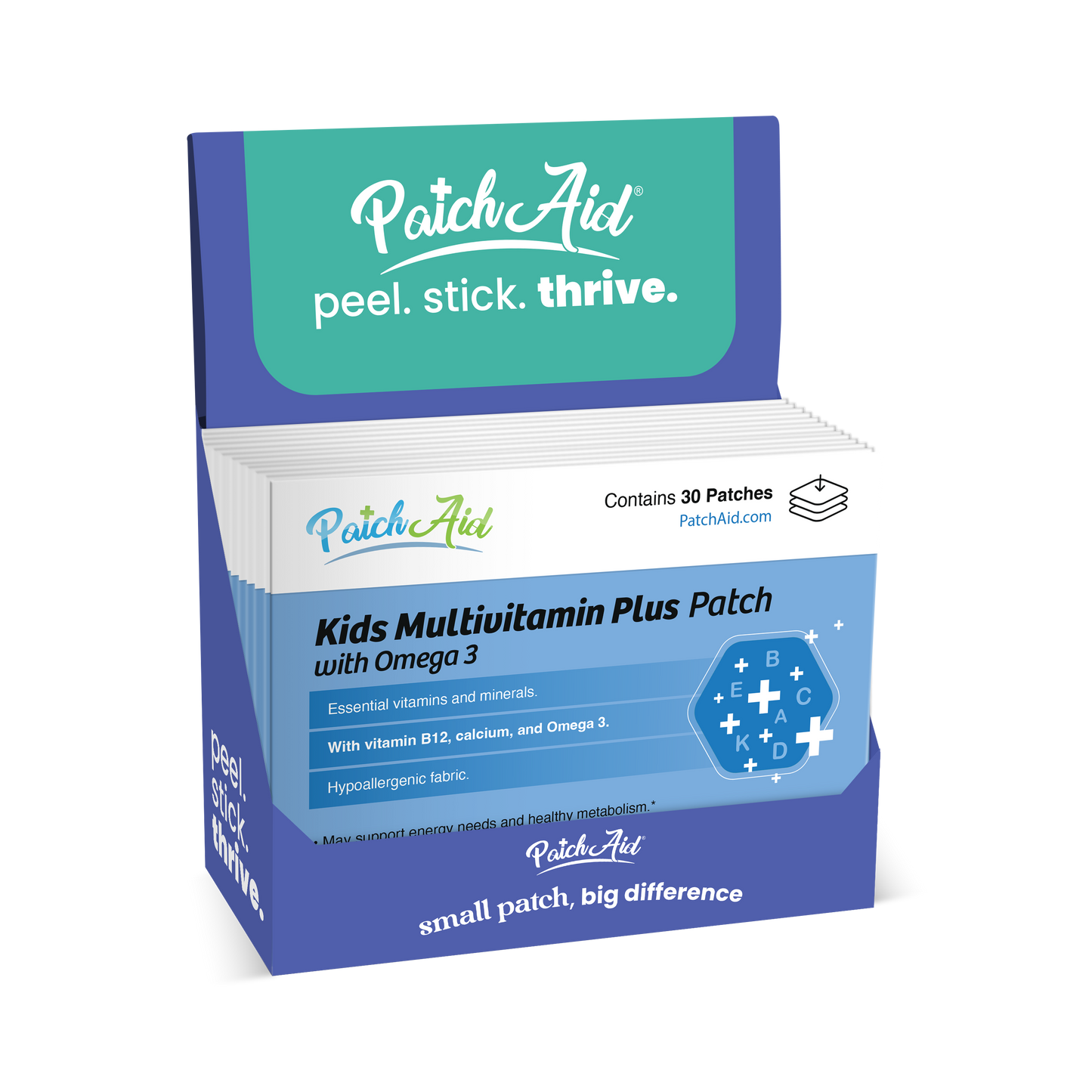 Kids Multivitamin Plus Omega3 Patch - Vitamins & DHA Support