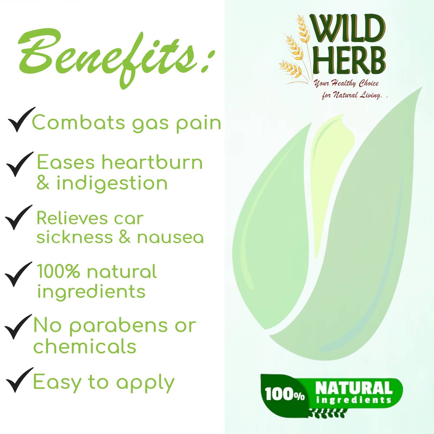 Wild Herb Soap Co - Stomach Rub: All Natural Gas Indigestion Heartburn & Nausea