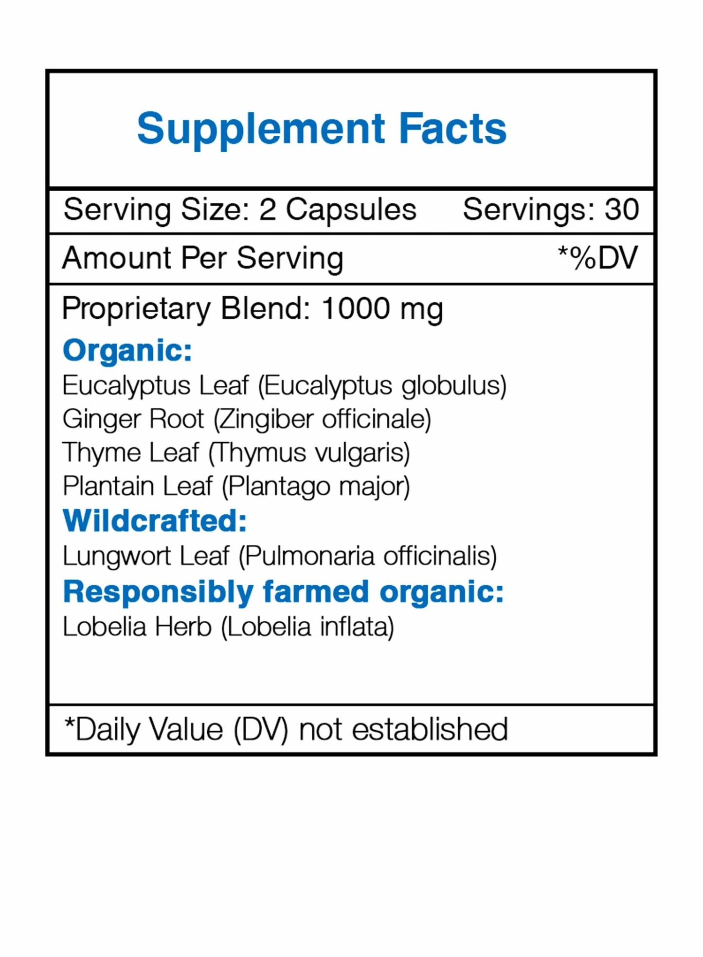 Secrets Of The Tribe - Respiratory Capsules. Respiratory Health Formula