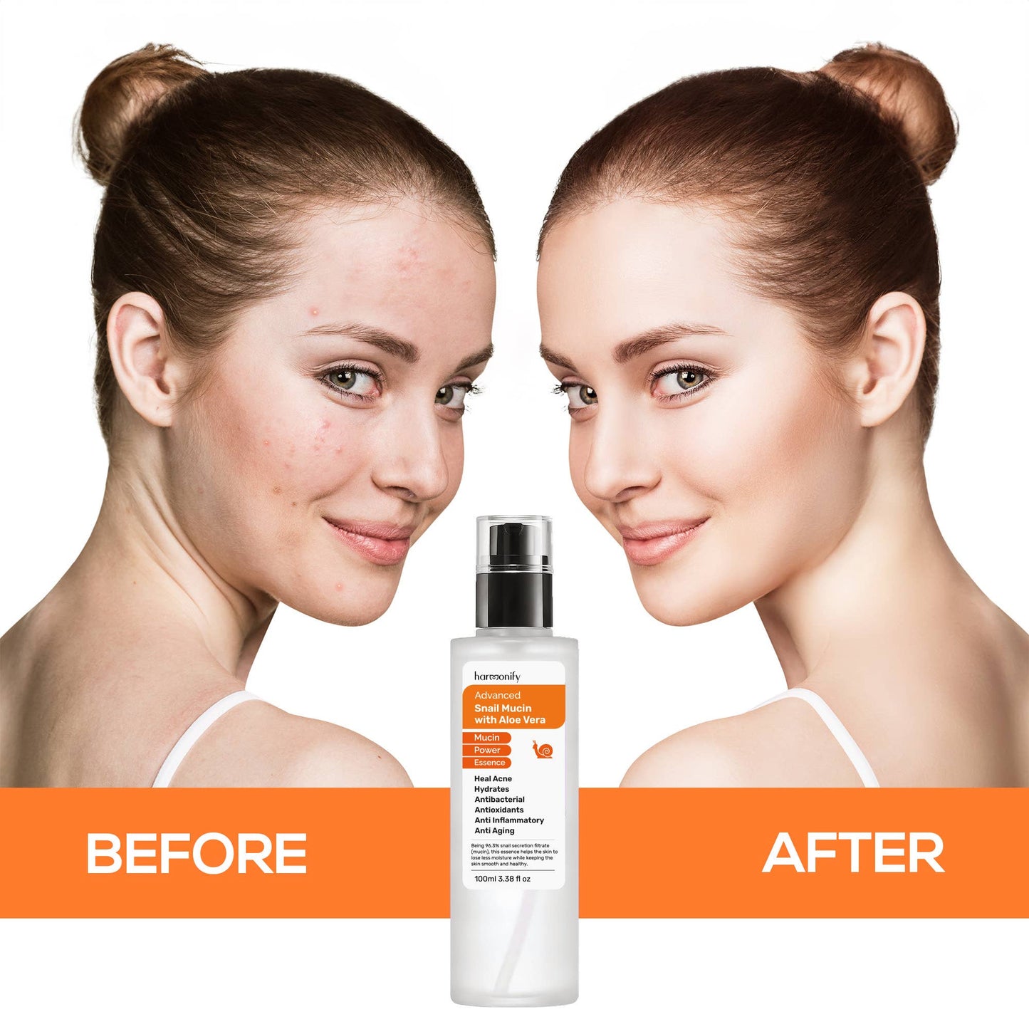 HARMONIFY - Snail Mucin 96% Power Repairing Essence - Korean Skincare