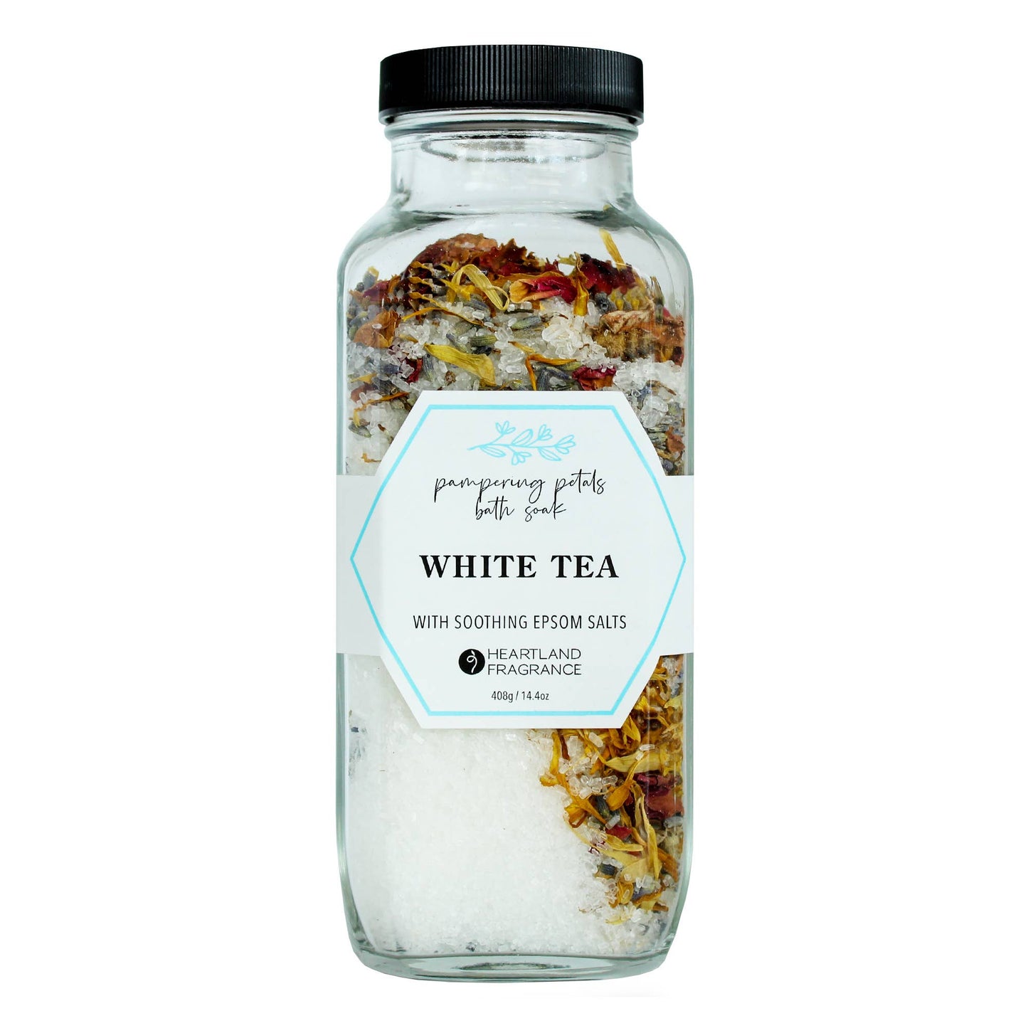 Pampering petals White Tea soaking salts