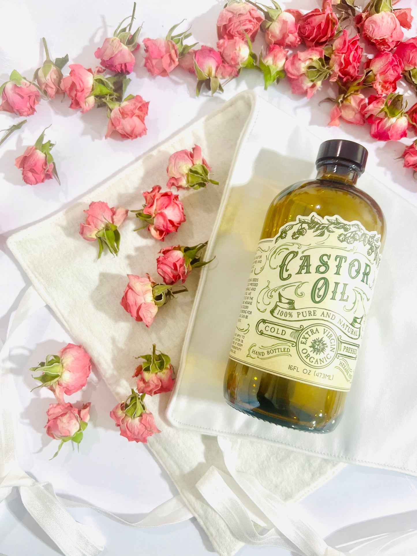 Roots And Leaves - Organic Cold Pressed Castor Oil Hexane Free USA bottled