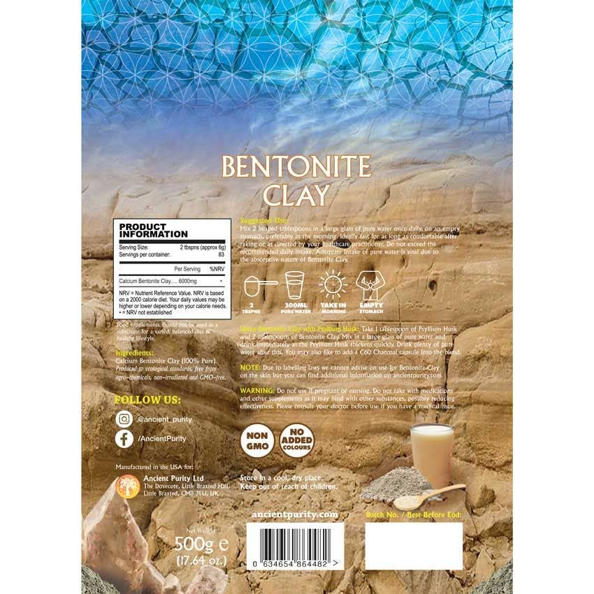 Bentonite Clay - 500g Food Grade | Natural, Clean, Effective