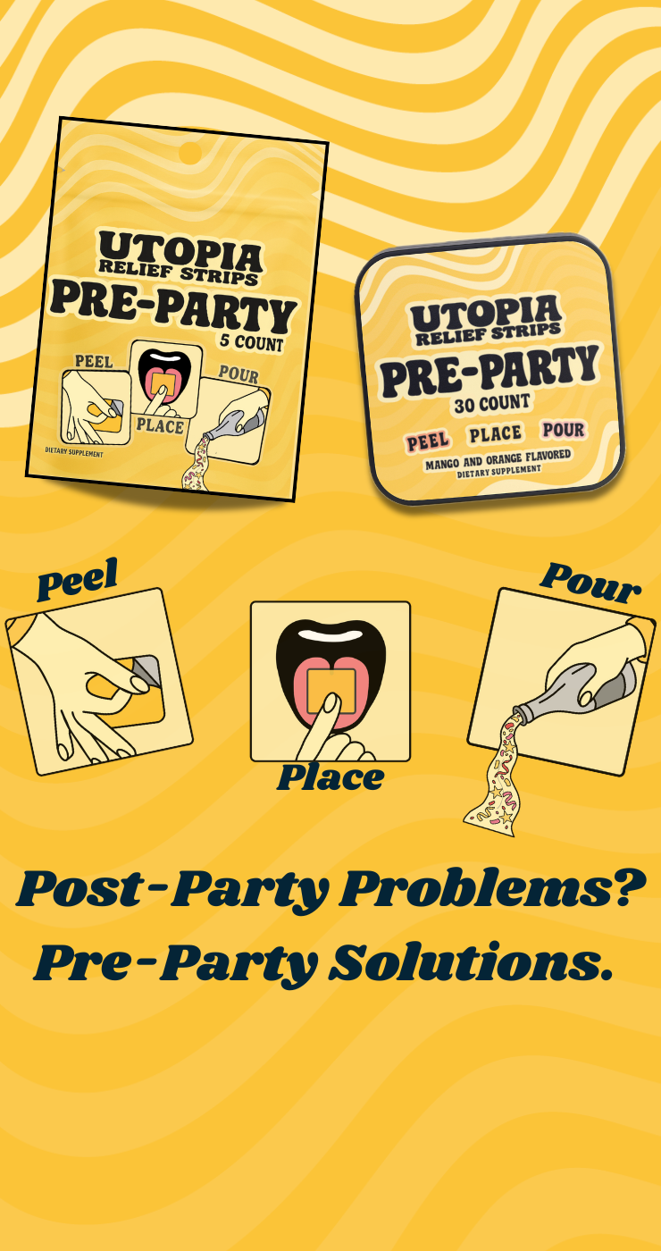 Utopia Relief Strips - Pre-Party Strips (5 Count)