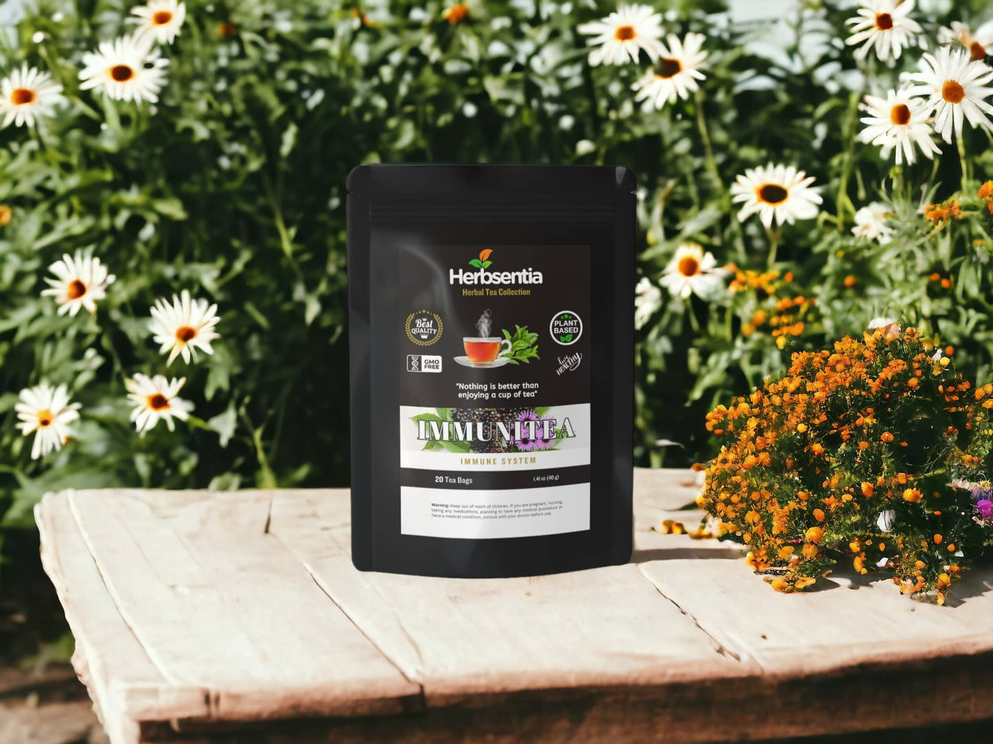 Succus - Immunity Tea - Organic Elderberry and Echinacea