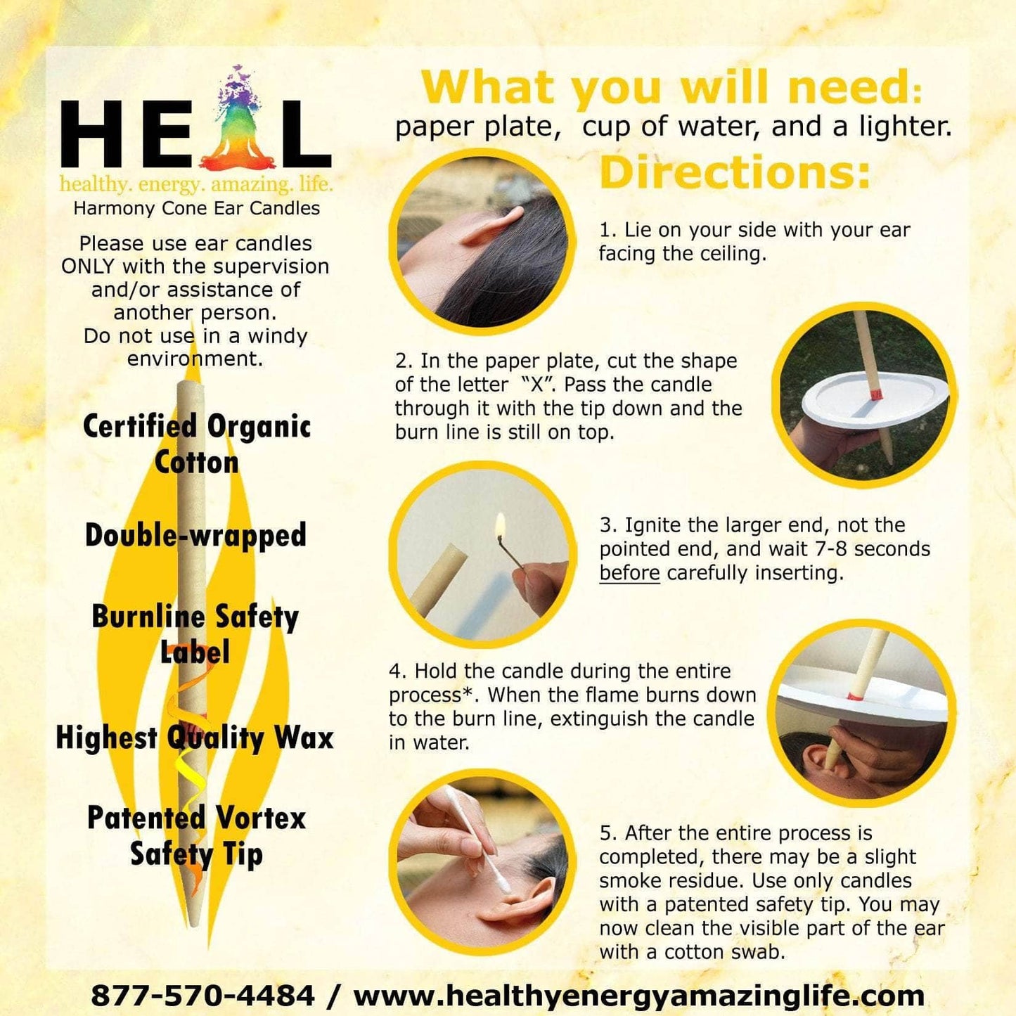 Eucalyptus, Lavender & Peppermint Beeswax Ear Cand