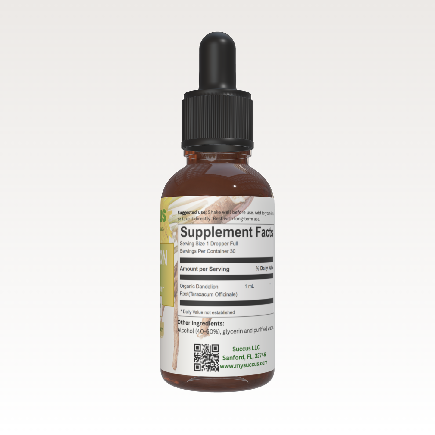 Dandelion Root Tincture - Supports Detox & Liver Health Succus