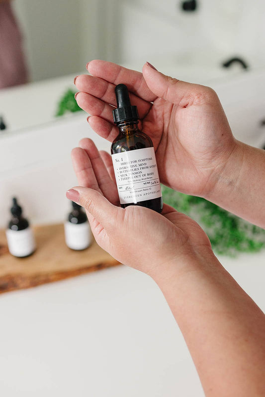 Evergreen Apothecary - Racing Thoughts Tincture, Herbs For Symptoms No.4