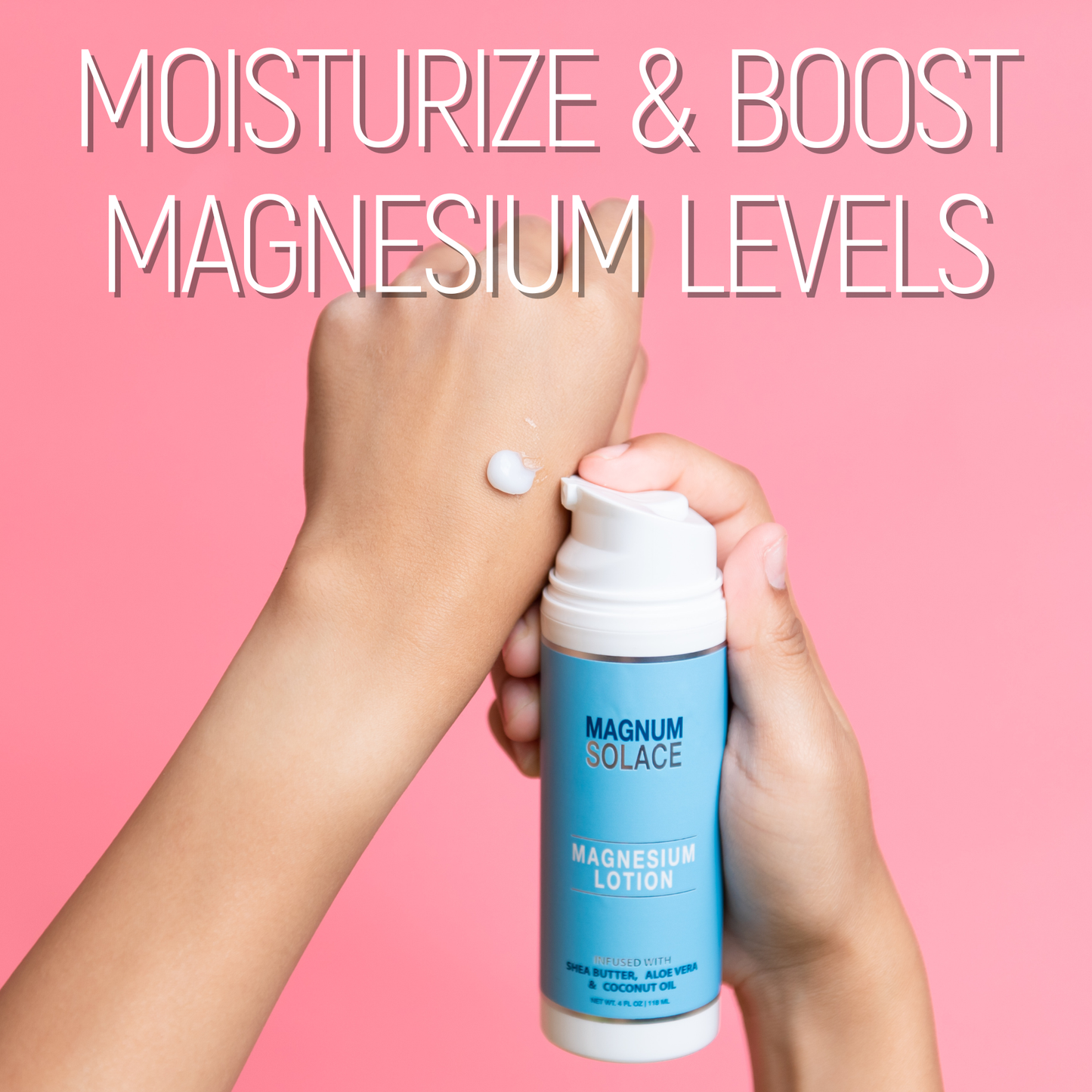 Magnum Solace - Magnesium Lotion with Aloe, Shea and Coconut (Lemon Verbena)