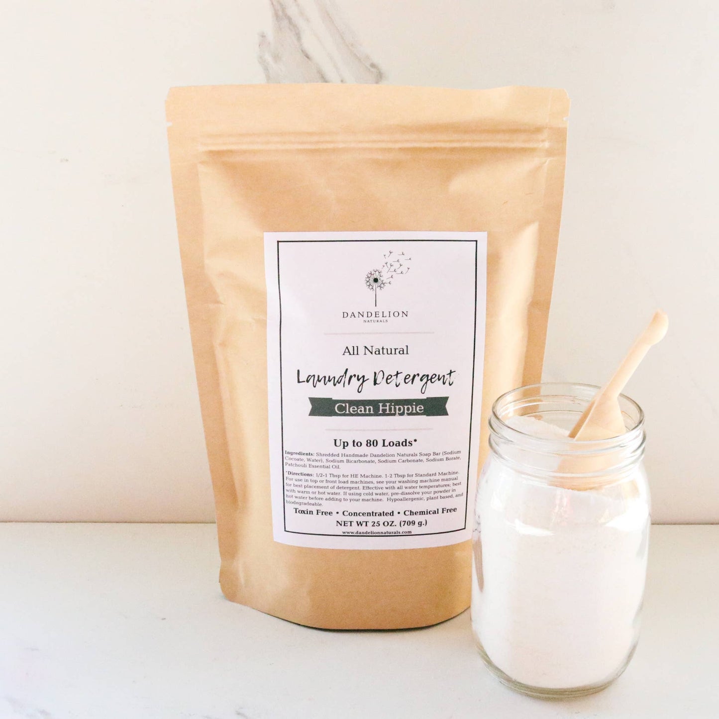 Dandelion Naturals - Patchouli Laundry Soap | Laundry Detergent Powder