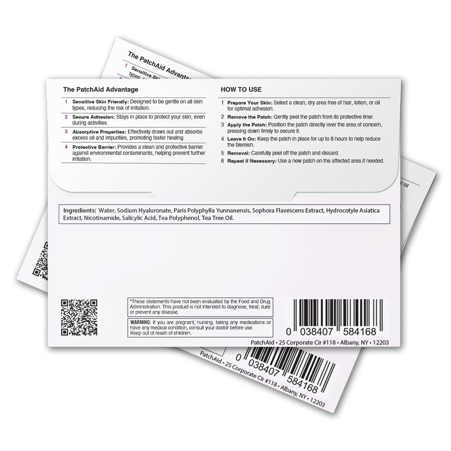 PatchAid blemish and wrinkle microneedle patch for targeted acne and anti-aging skin care"
