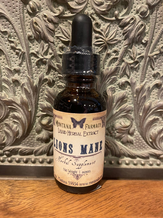 Lions Mane Mushroom Herbal Tincture Montana Farmacy