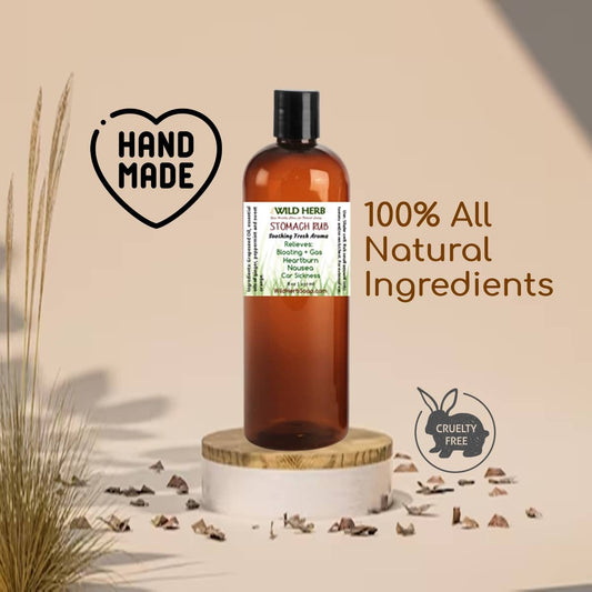 Wild Herb Soap Co - Stomach Rub: All Natural Gas Indigestion Heartburn & Nausea