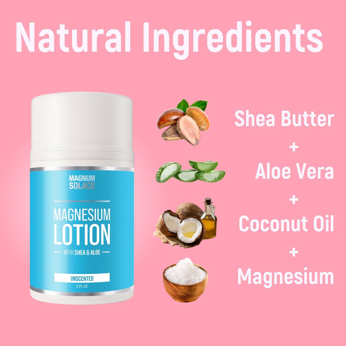 2oz Magnesium Lotion - Restless Legs & Muscle Pain Relief