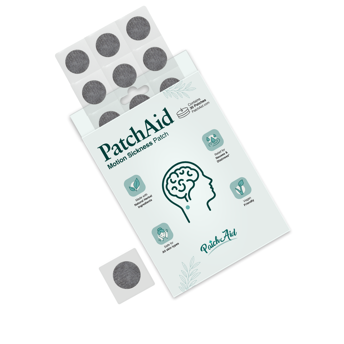PatchAid - Motion Sickness Patch – Rapid Relief from Nausea & Dizziness