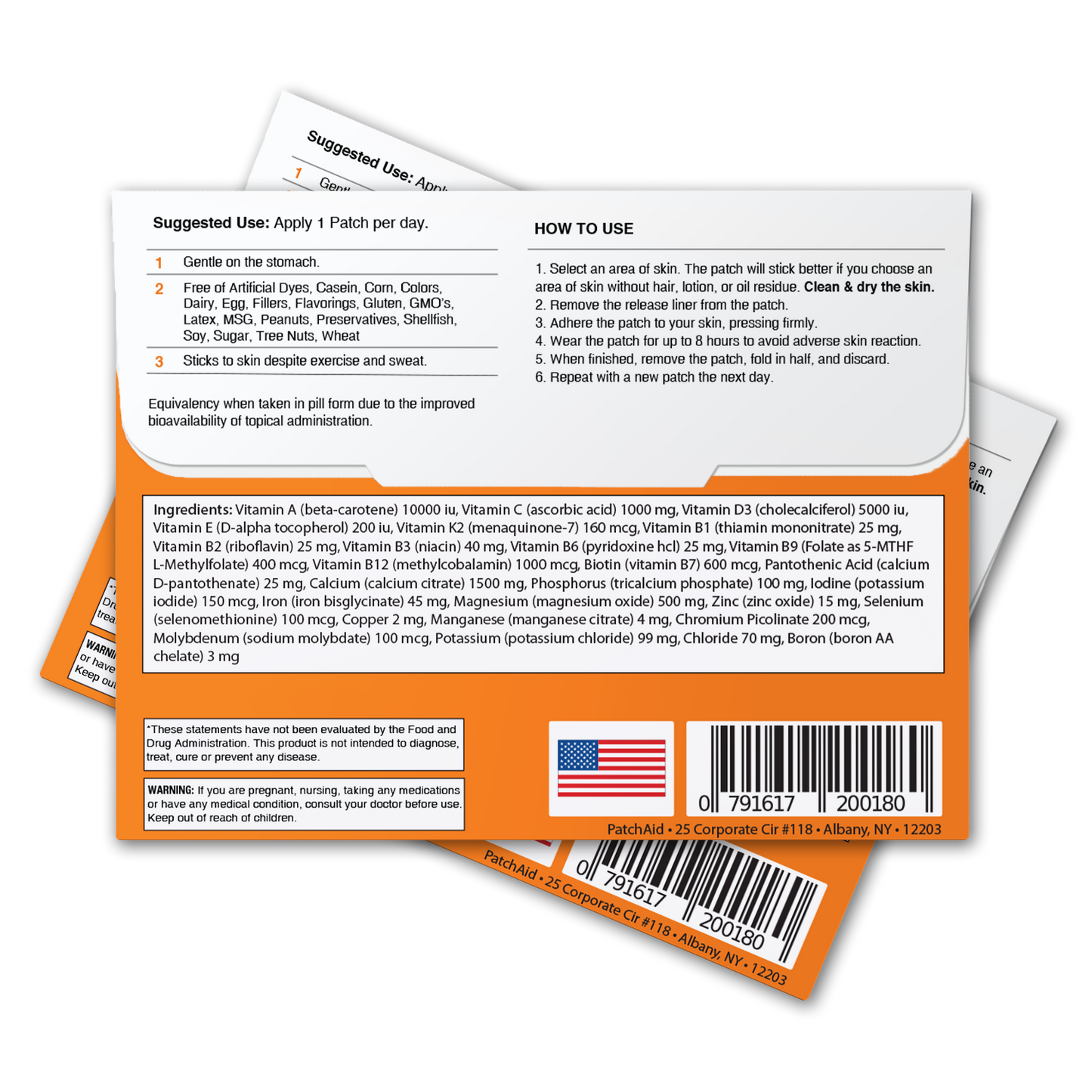 PatchAid - MultiVitamin Plus Patch - Daily Vitamins & Mineral Support