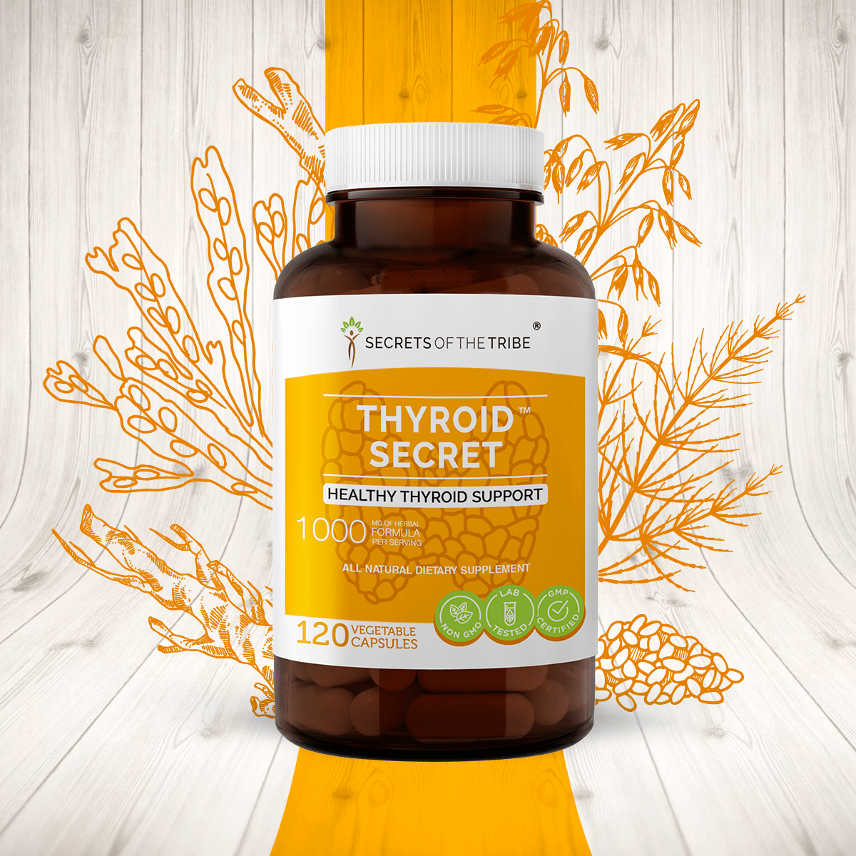 Secrets Of The Tribe - Thyroid Secret Capsules. Healthy Thyroid Support