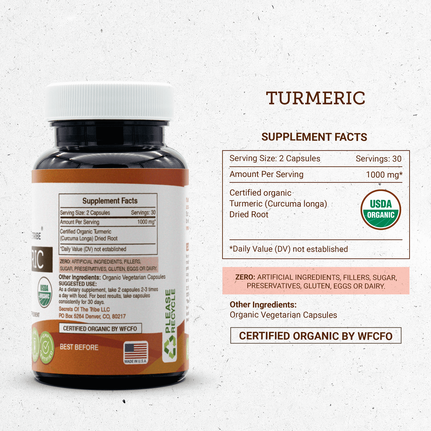 Secrets Of The Tribe - Turmeric Capsules