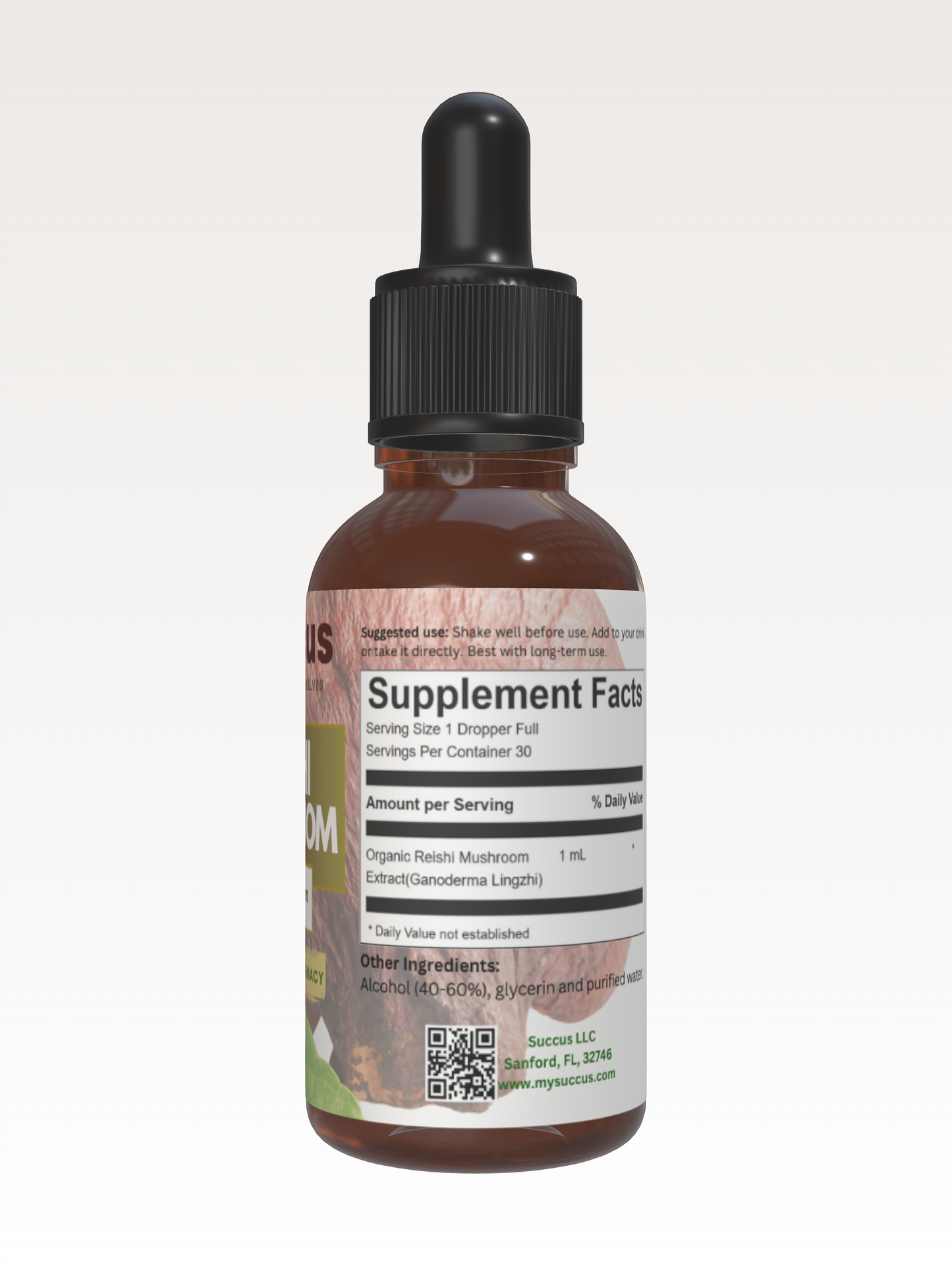 Reishi Mushroom Tincture -Immune System (High Potency) Succus