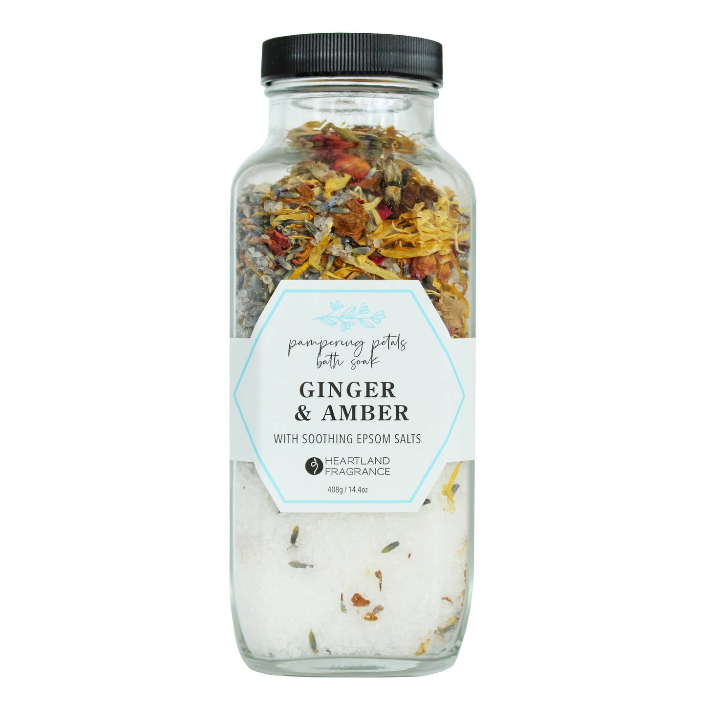 Pampering petals Ginger Amber soaking Salts