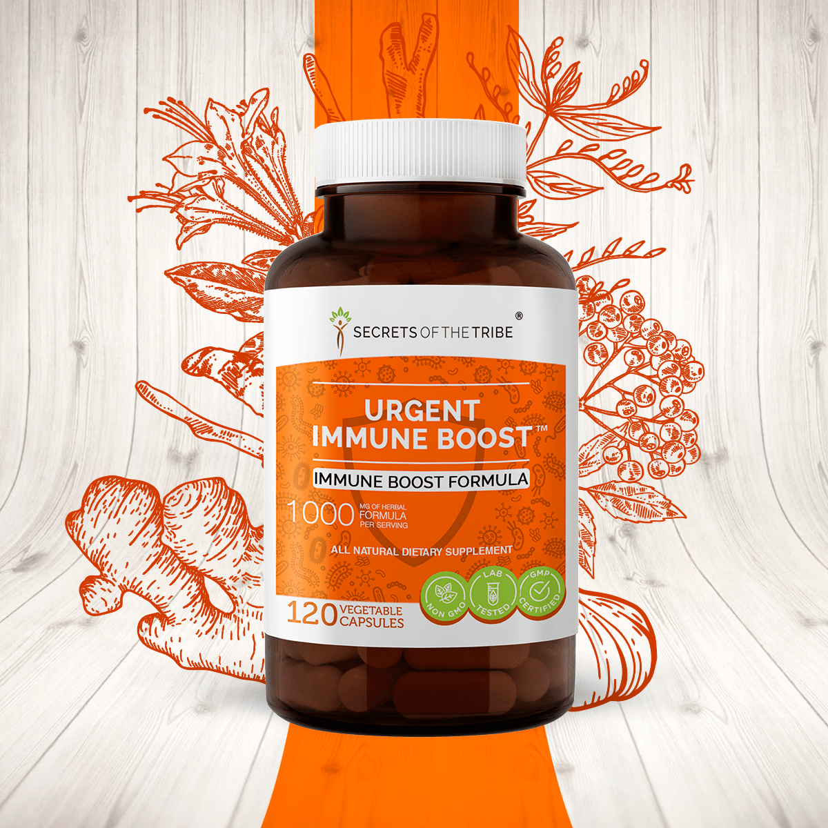 Secrets Of The Tribe - Urgent Immune Boost Capsules. Immune Boost Formula