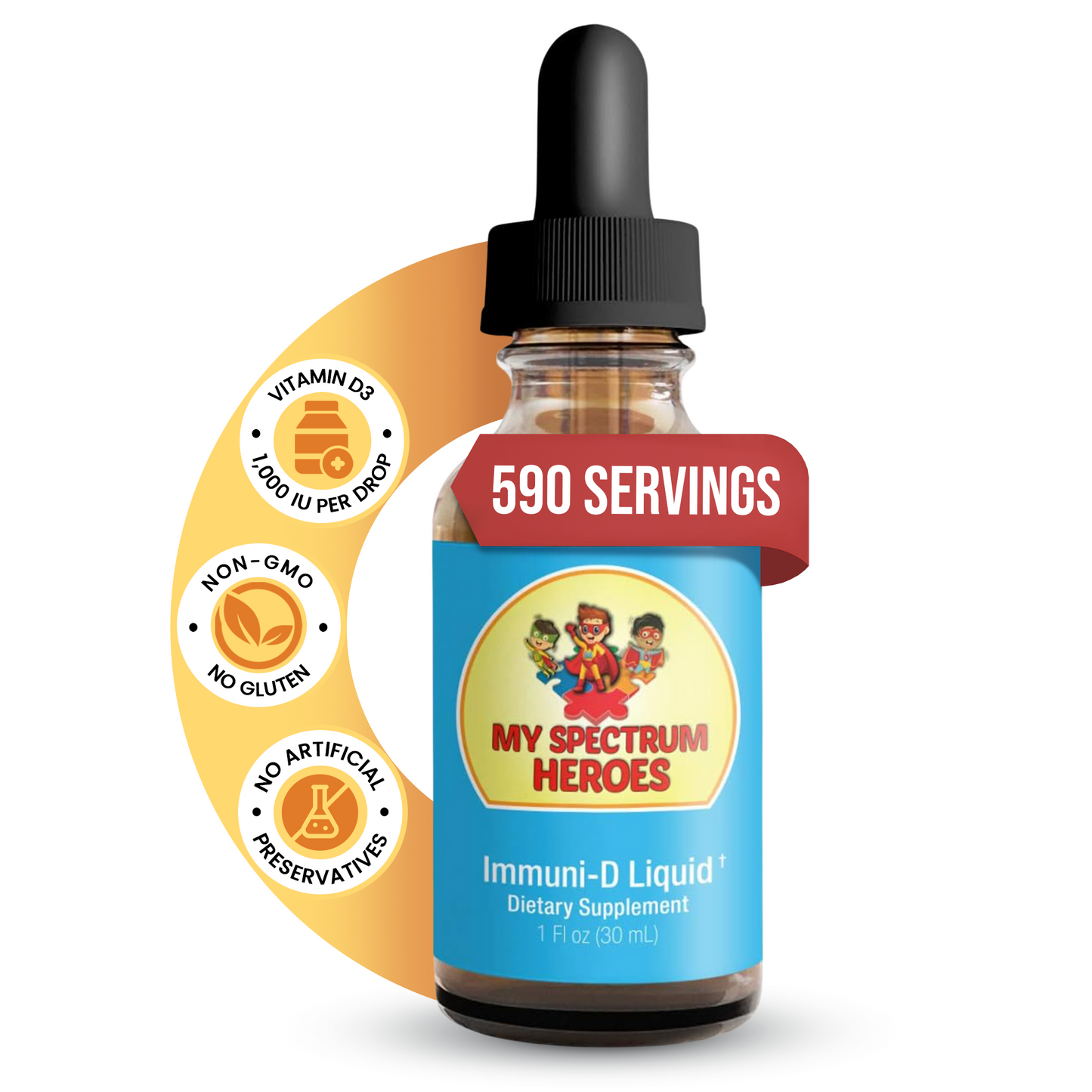 Immuni-D Liquid – Vitamin D Supplement for Daily Wellness