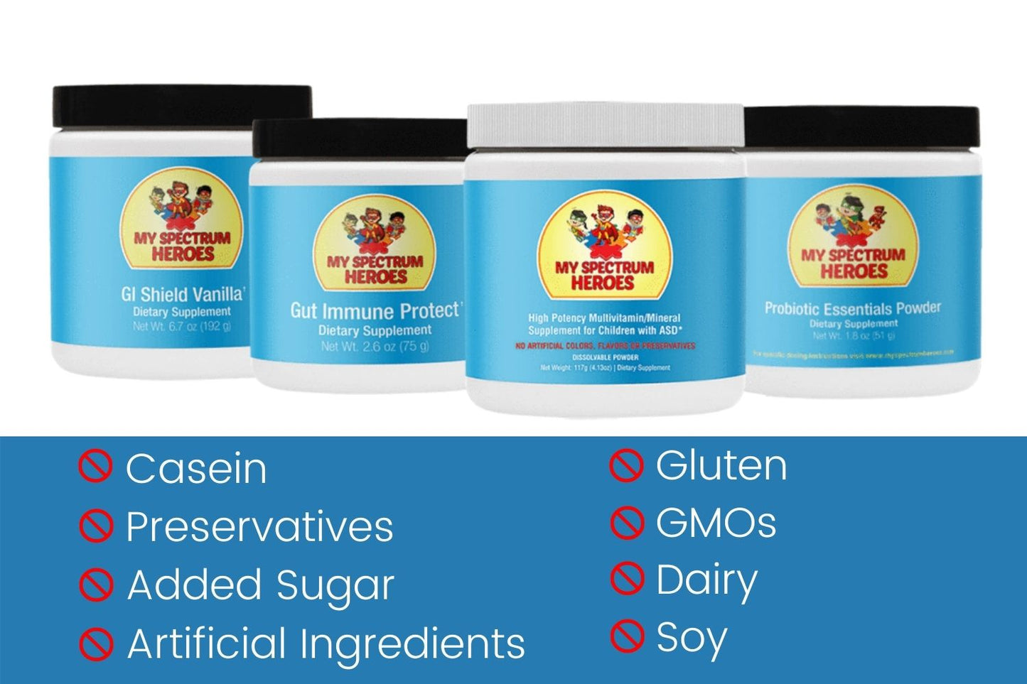 Gut Support Bundle – Multivitamin, GI Shield, Probiotic & Immune Support