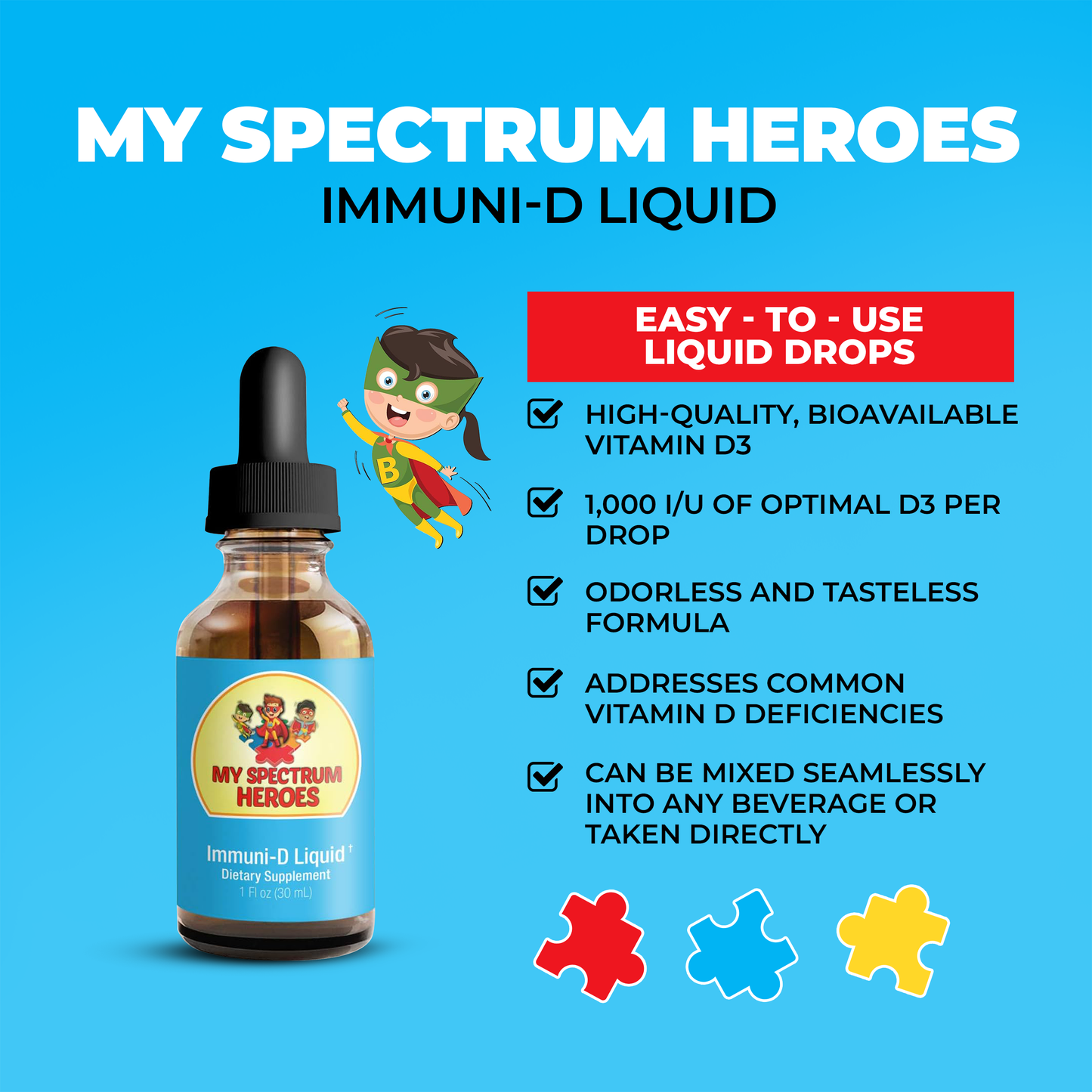 Immuni-D Liquid – Vitamin D Supplement for Daily Wellness
